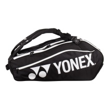 Yonex Racketbag Club Line (Schlägertasche, 3 Hauptfächer) 2024 schwarz 12er